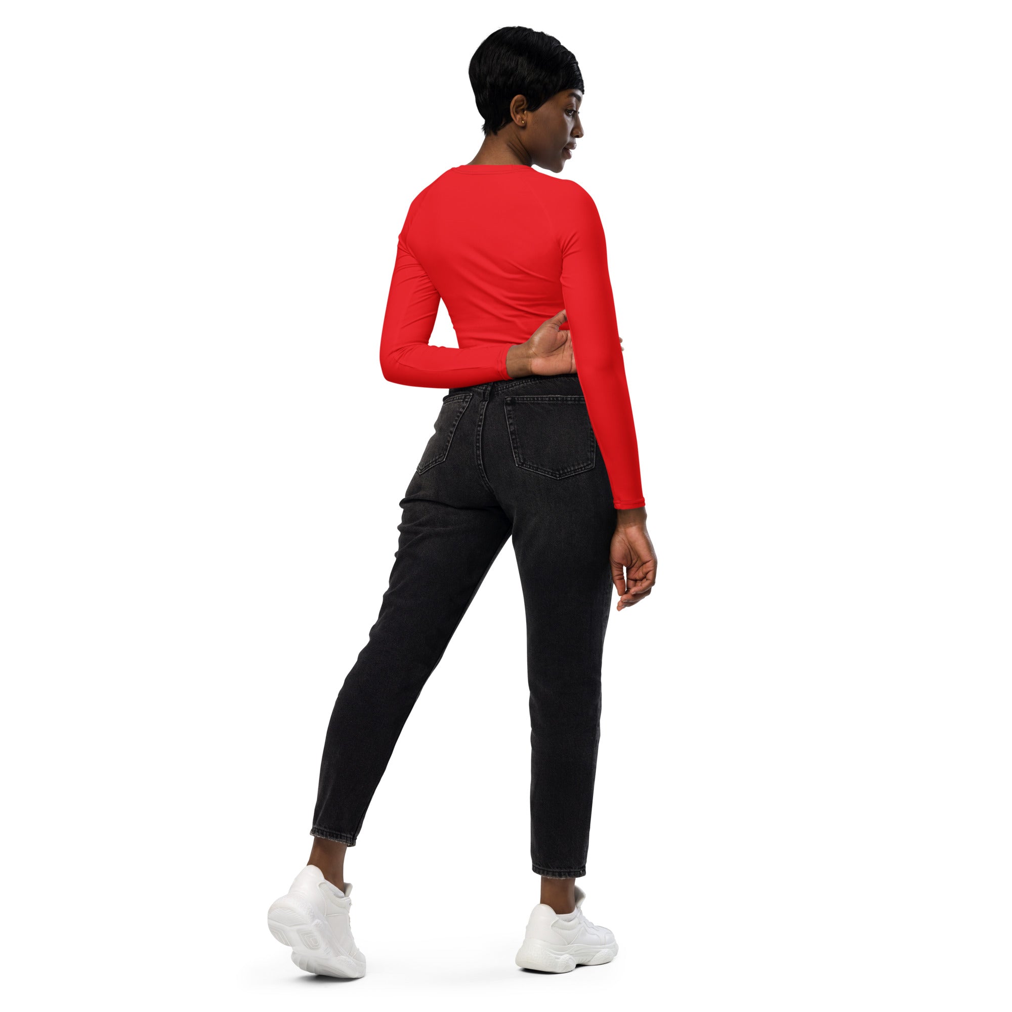 Not a Christmas Pajamas Cropped Top. Christmas Colors Streetwear or Activewear. WickedYo.